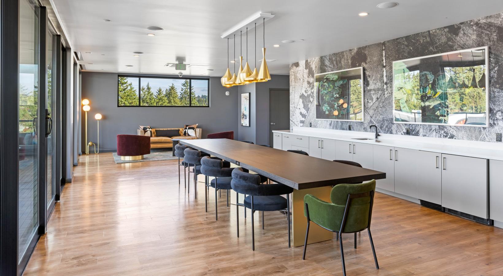 Everything within reach a large kitchen with a large island