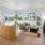 a large kitchen with a large island