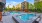 a swimming pool in a city